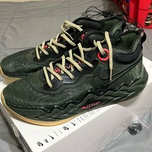 Olive green sneakers